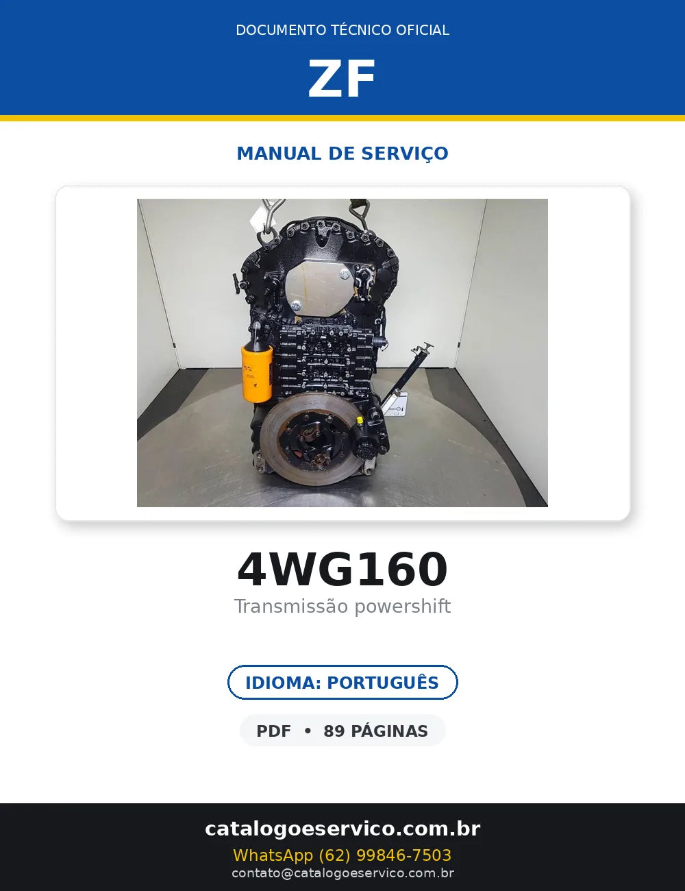 ZF 4WG160 — transmissão, foto do produto 1