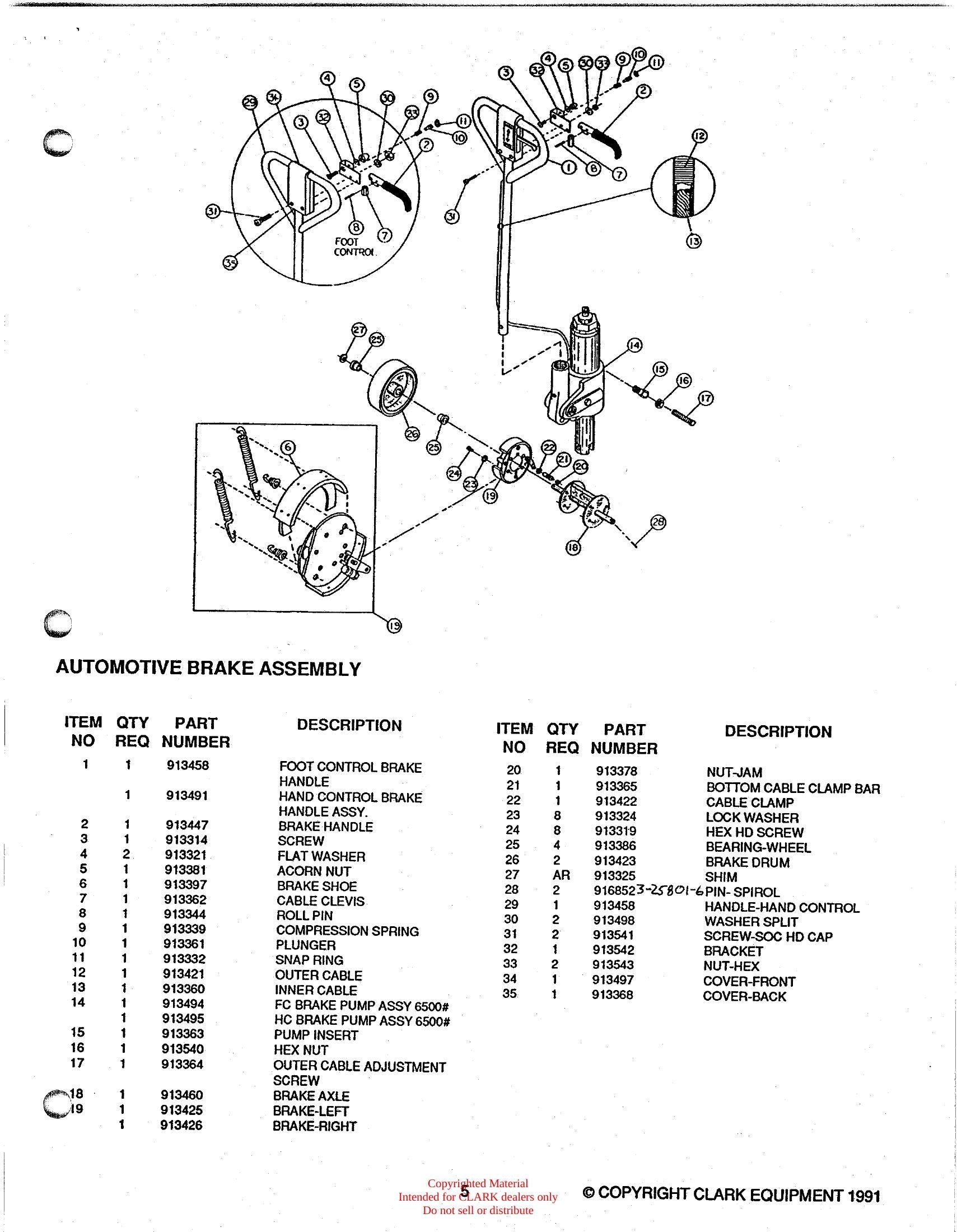 Manual de Serviço Transpaleteira Clark CPT T65 (Book SPM-564) - página interna