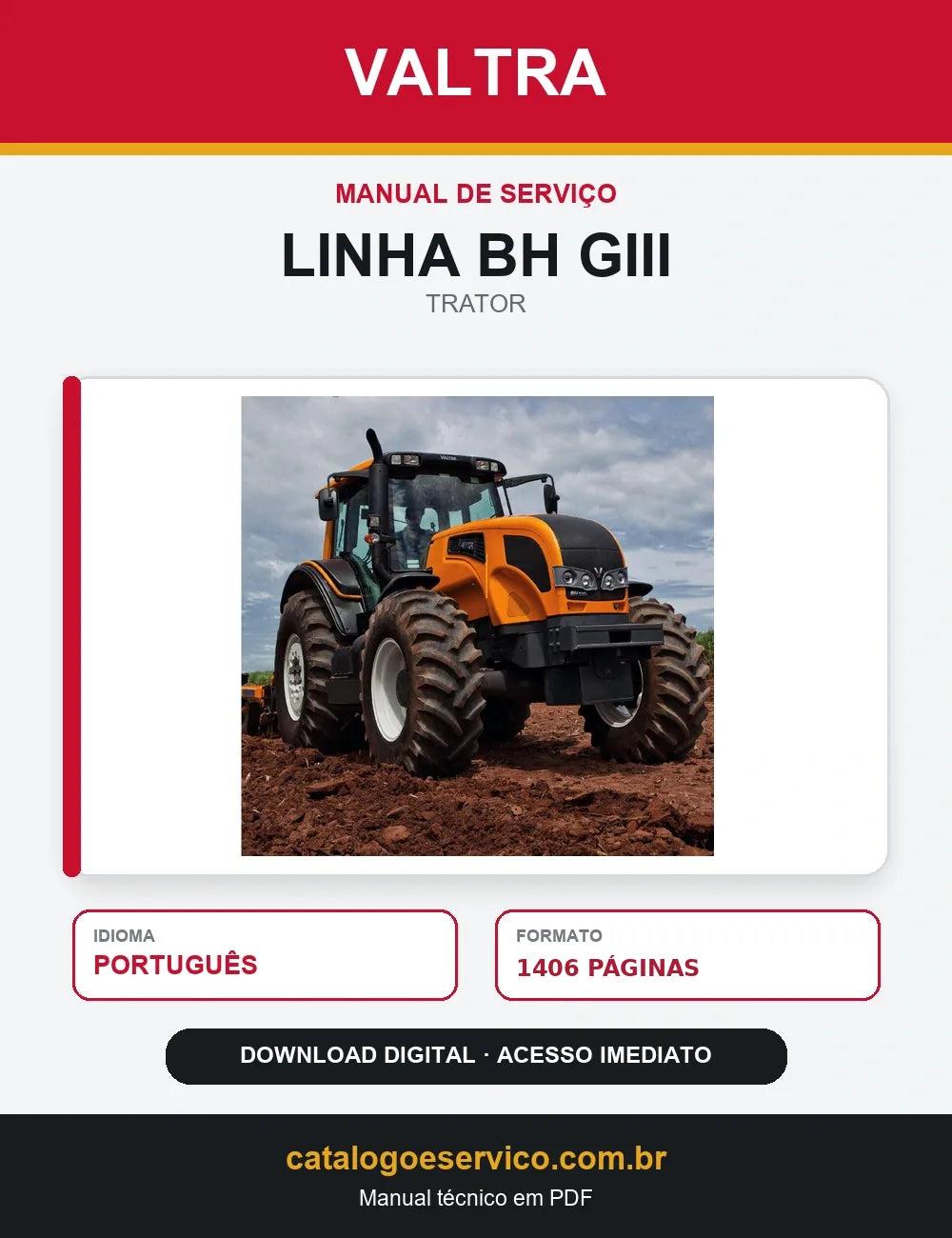 MANUAL DE SERVIÇO TRATOR LINHA BH GIII VALTRA