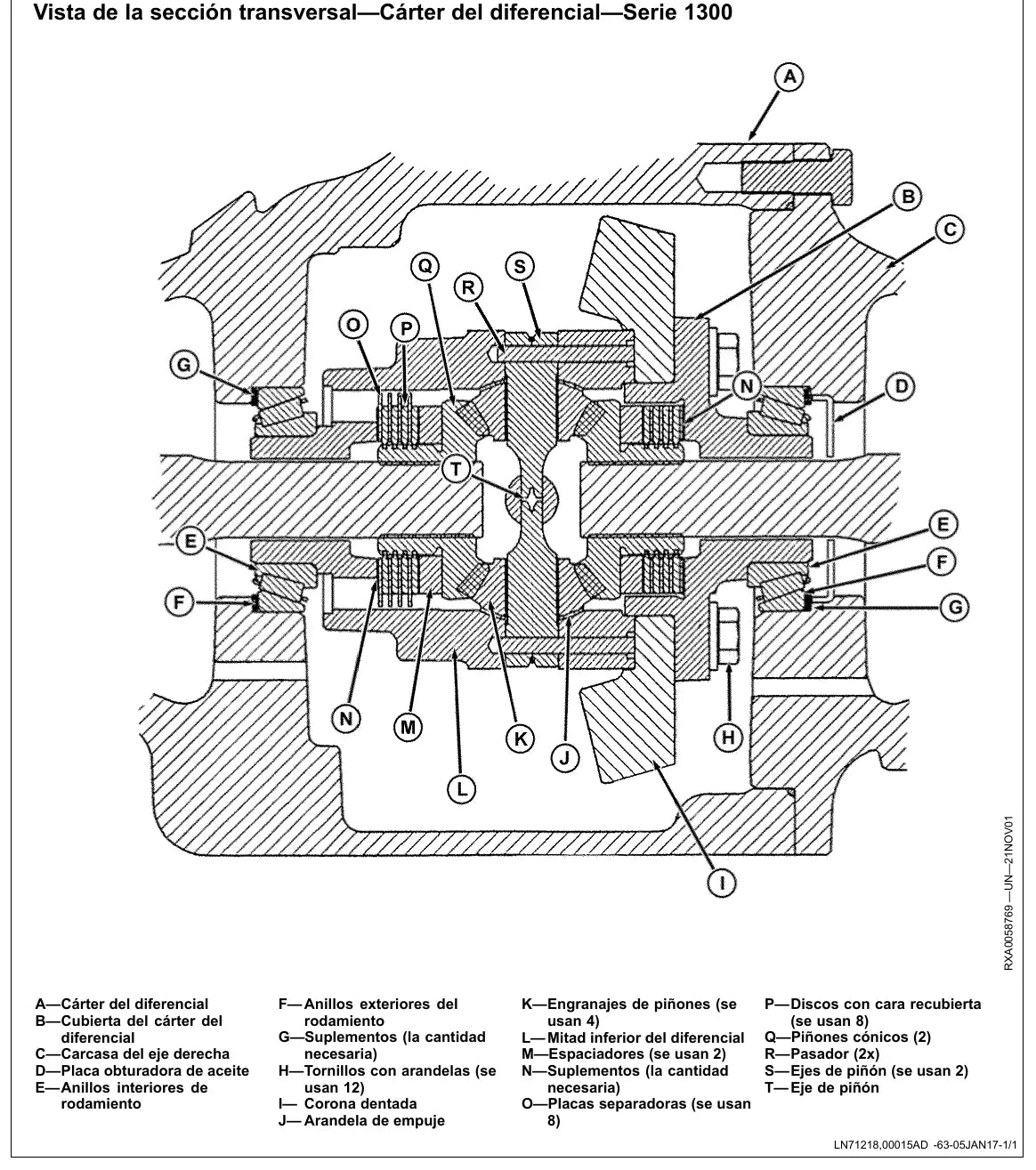 Página interna com ilustração técnica — John Deere 8245R / 8270R / 8295R (amostra 2 de 2)