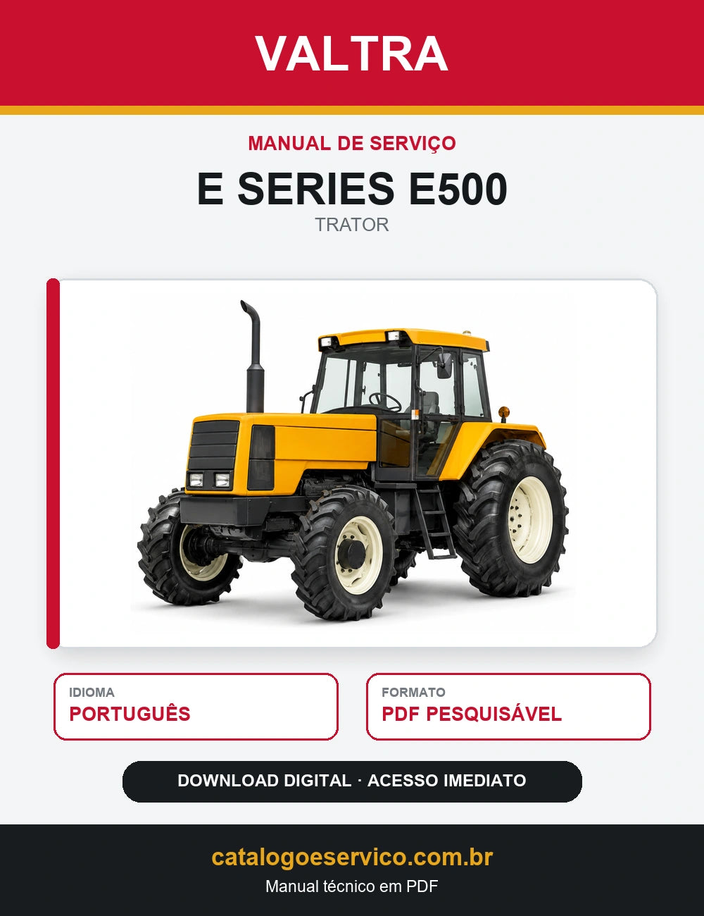 Manual de Serviço VALTRA - E SERIES E500 - Trator