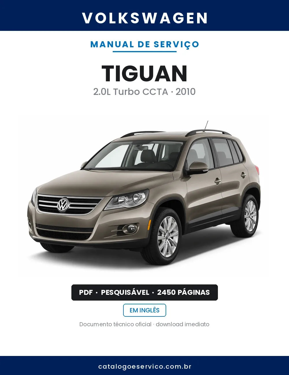 Manual de Serviço Volkswagen Tiguan — capa