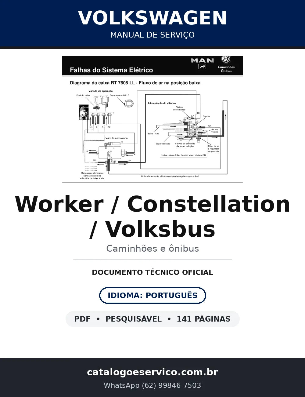 Manual de Serviço VW Worker Constellation Delivery e Volksbus — capa