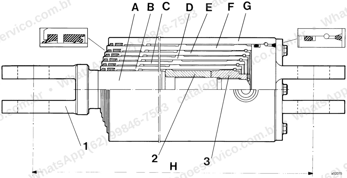 Manual de serviço Volvo A20 e A20 6x4: ilustração técnica 1