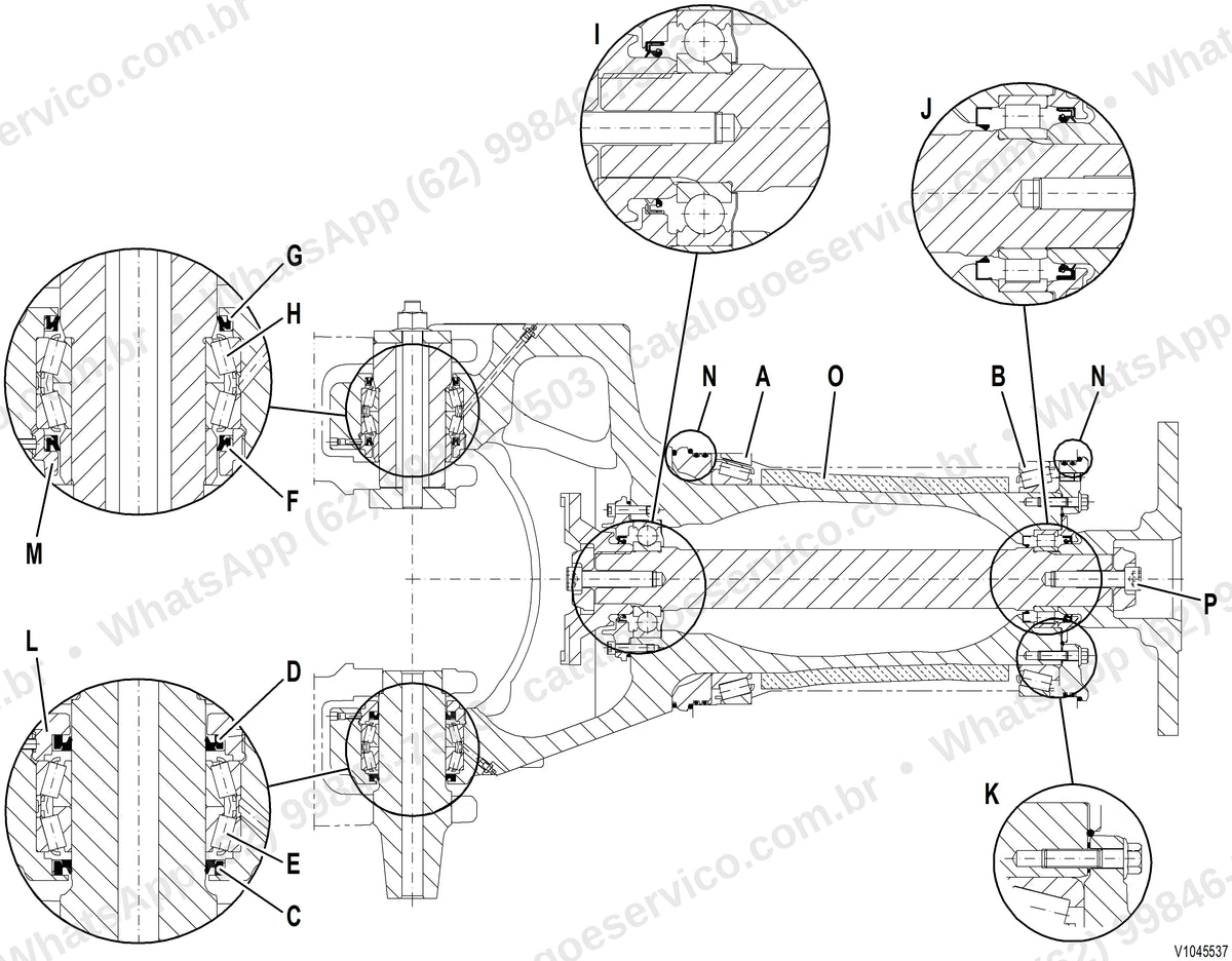 Manual de serviço Volvo A25D 4x4: ilustração técnica 2