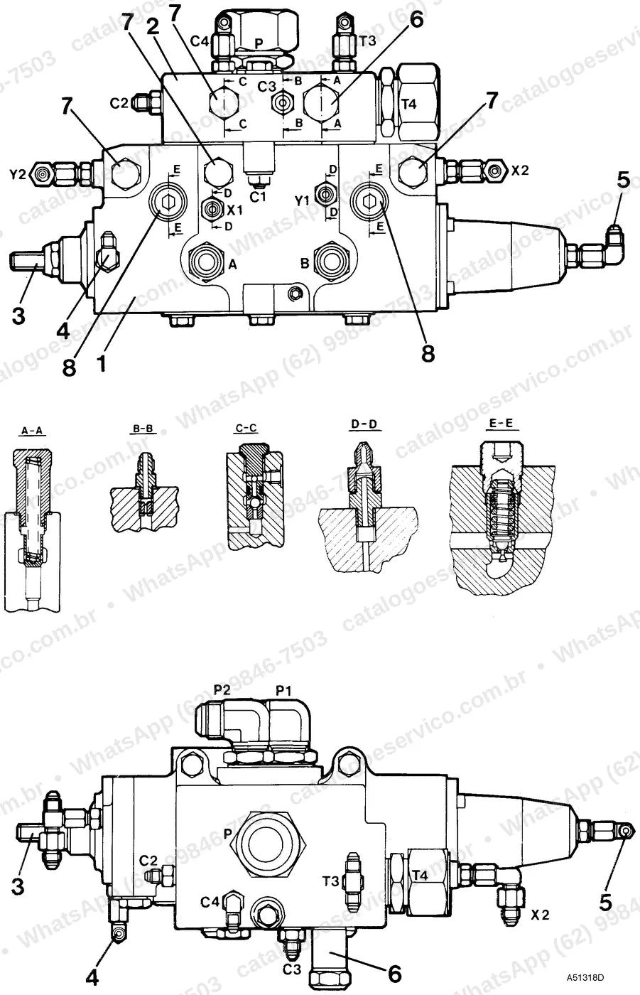 Manual de serviço Volvo A30: ilustração técnica 4