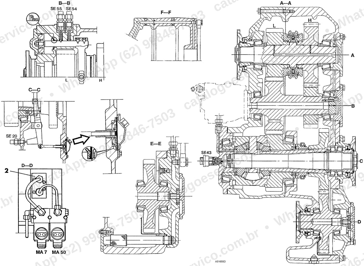 Manual de serviço Volvo A35: ilustração técnica 4