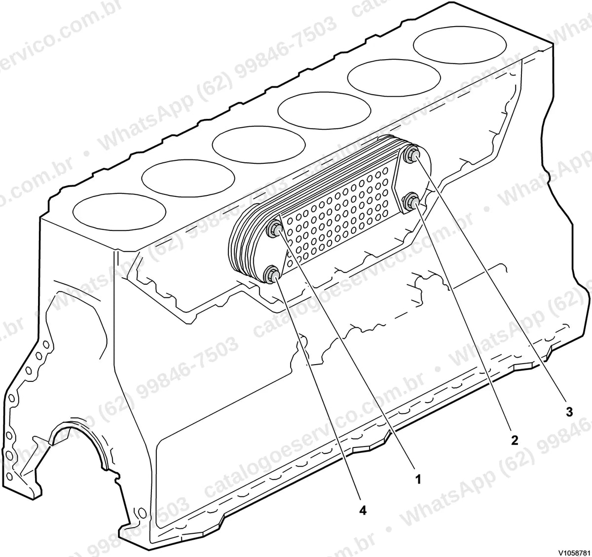 Manual de serviço Volvo A35D: ilustração técnica 1