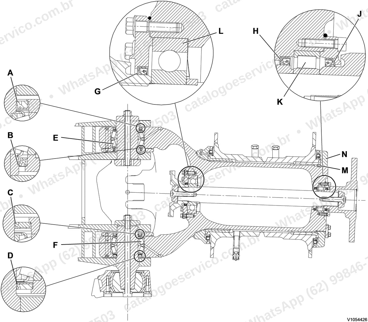 Manual de serviço Volvo A35E e A35E FS: ilustração técnica 2