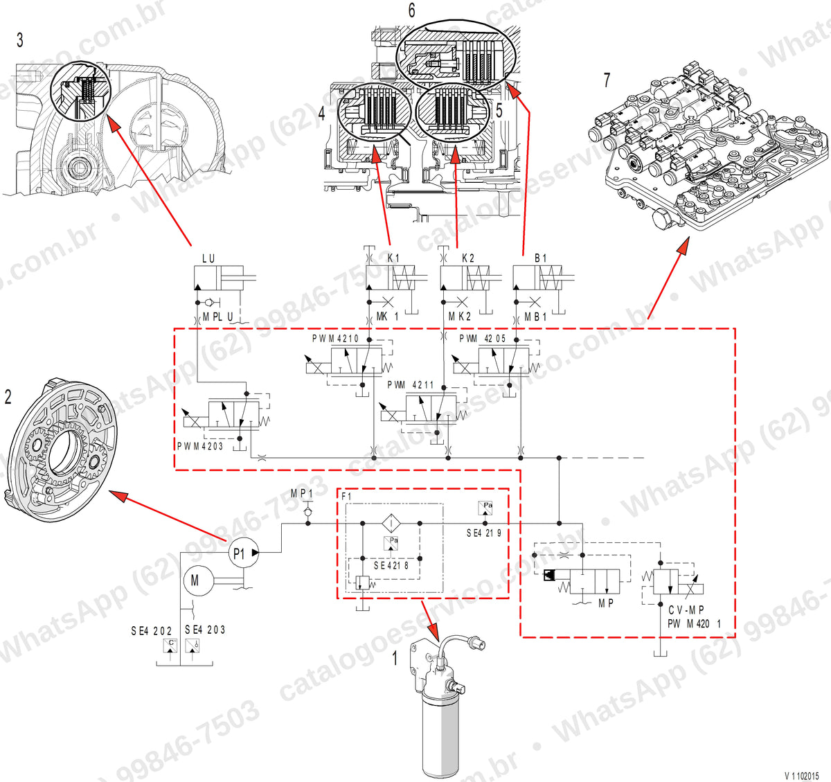 Manual de serviço Volvo A40J: ilustração técnica 3