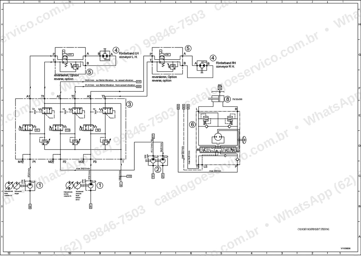 Manual de serviço Volvo ABG5770: ilustração técnica 1