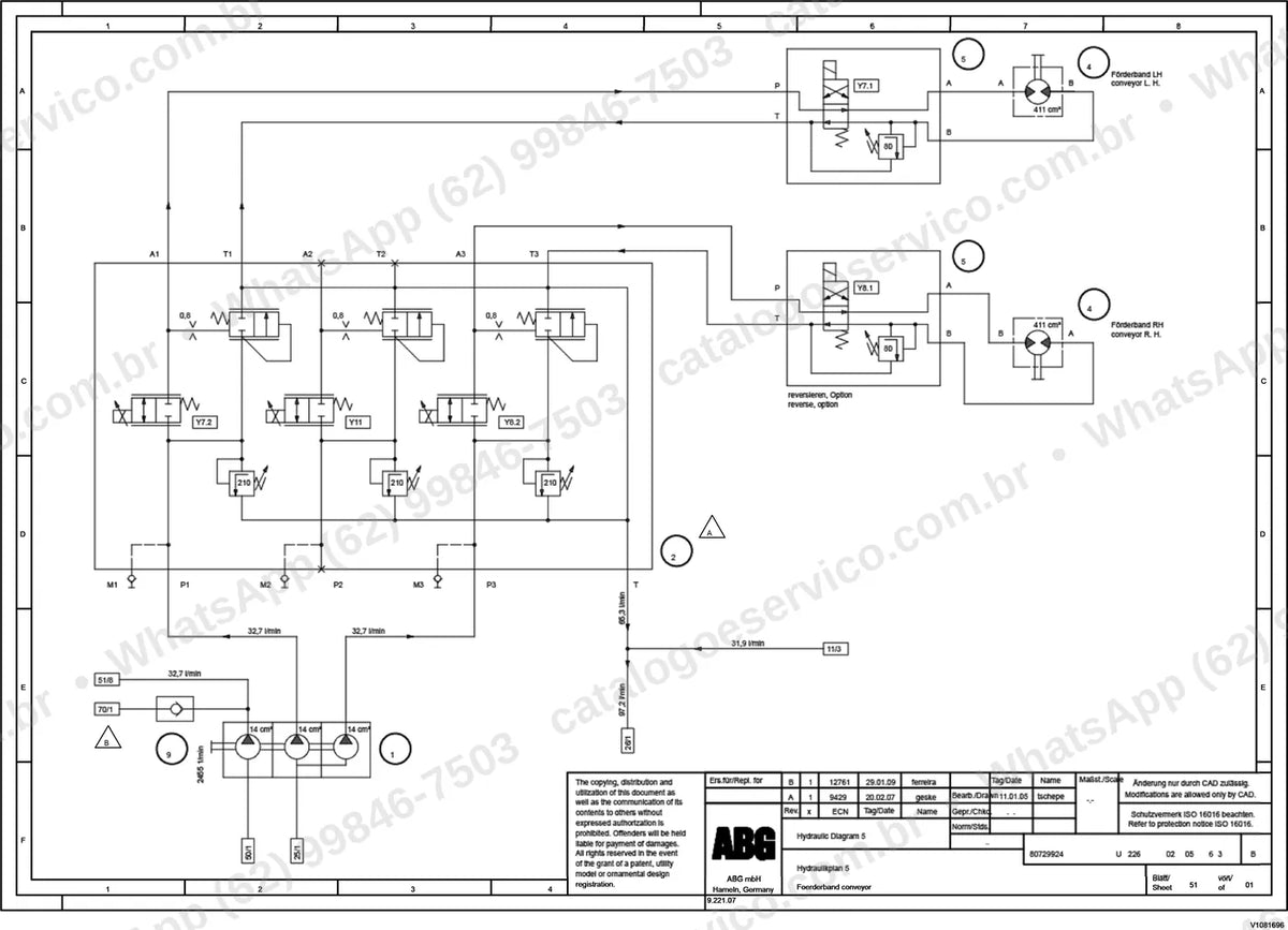 Manual de serviço Volvo ABG5820: ilustração técnica 1
