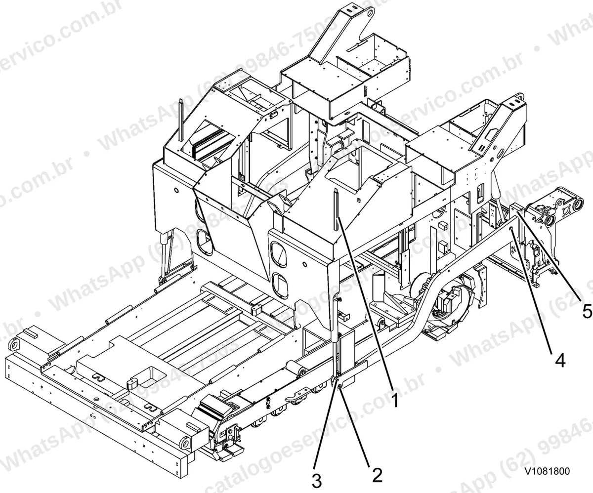 Manual de serviço Volvo ABG7820: ilustração técnica 3