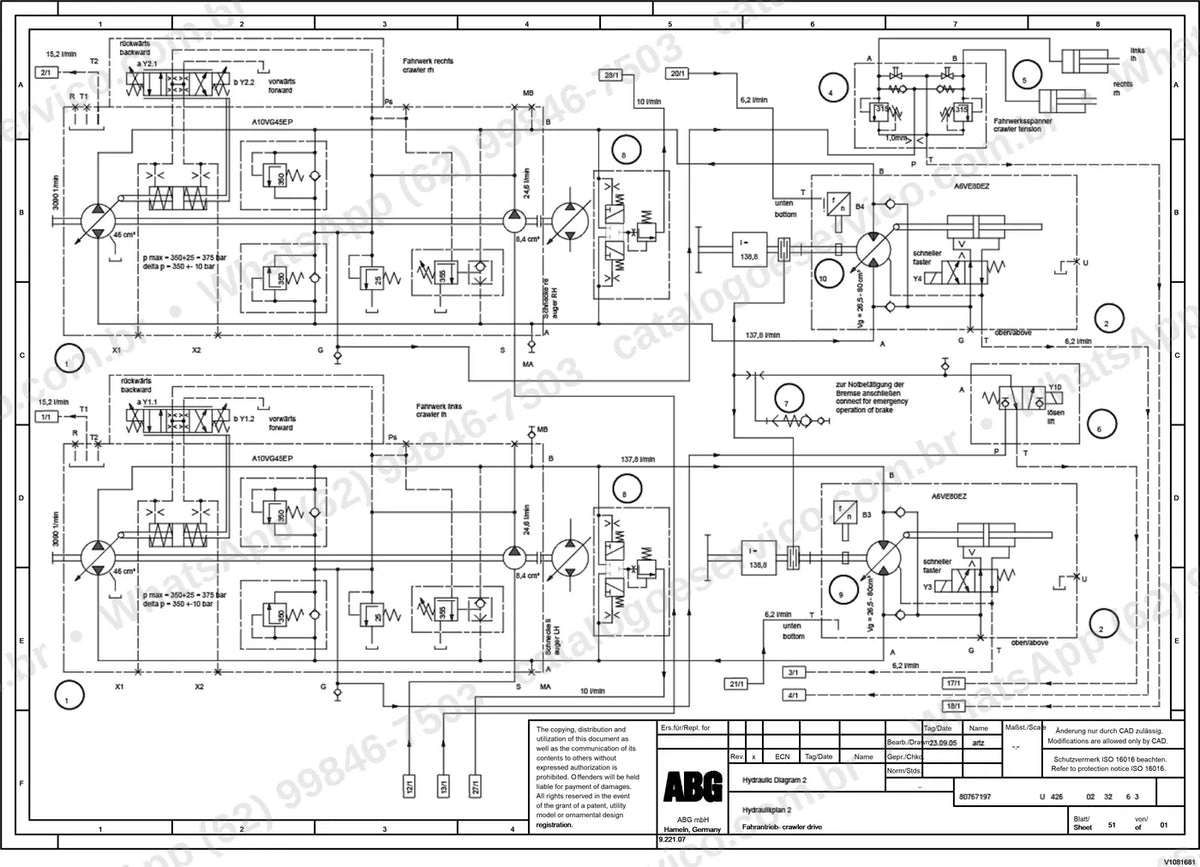 Manual de serviço Volvo ABG8820B: ilustração técnica 1