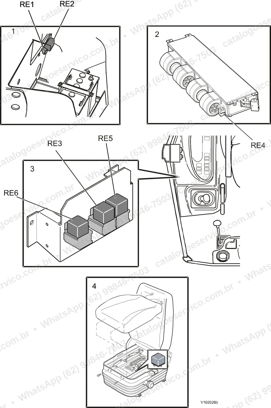 Manual de serviço Volvo BL61 e BL61 PLUS: ilustração técnica 4