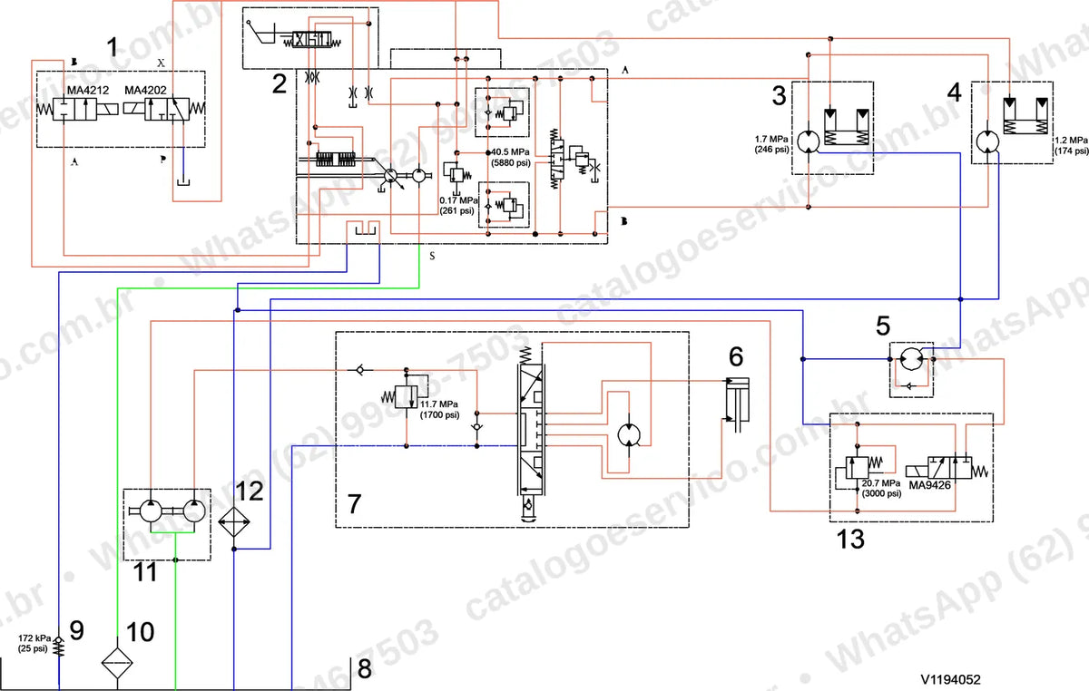 Manual de serviço Volvo CR30: ilustração técnica 1