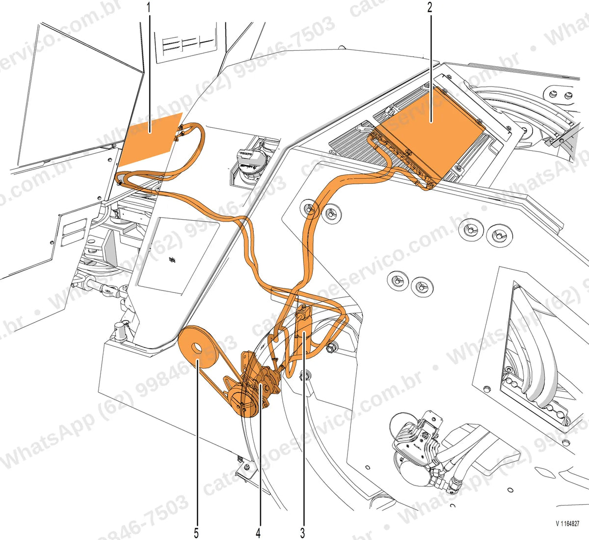 Manual de serviço Volvo DD105 e DD105 OSC: ilustração técnica 2