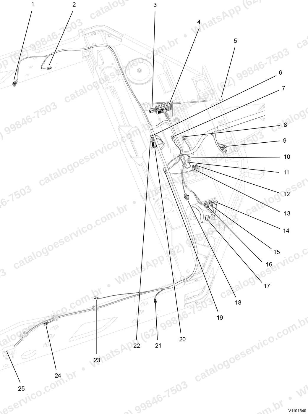 Manual de serviço Volvo DD140C: ilustração técnica 2