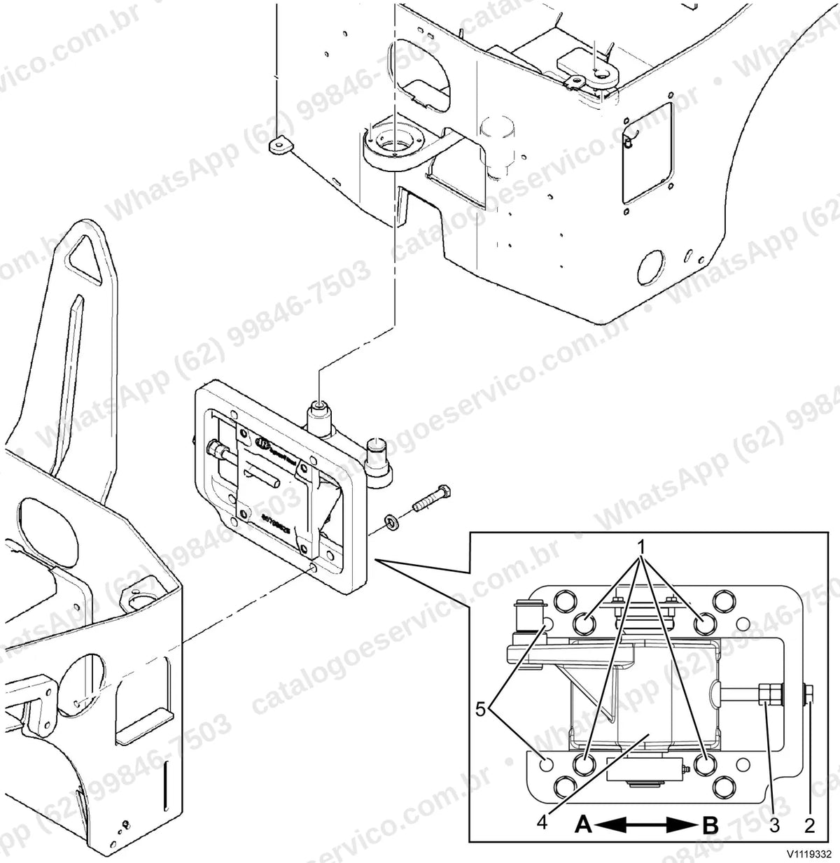 Manual de serviço Volvo DD25: ilustração técnica 4