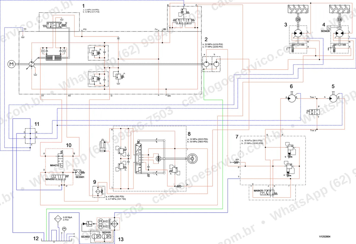 Manual de serviço Volvo DD25B: ilustração técnica 3