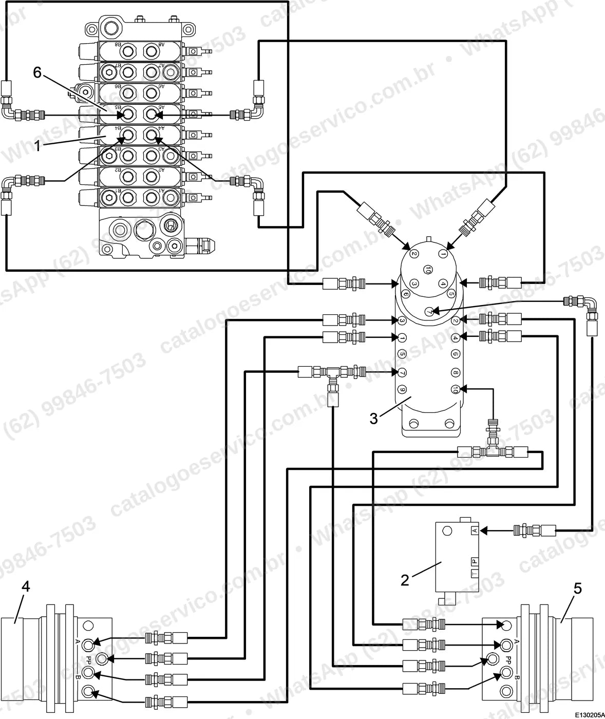 Manual de serviço Volvo EC13 (XR, XTV): ilustração técnica 1