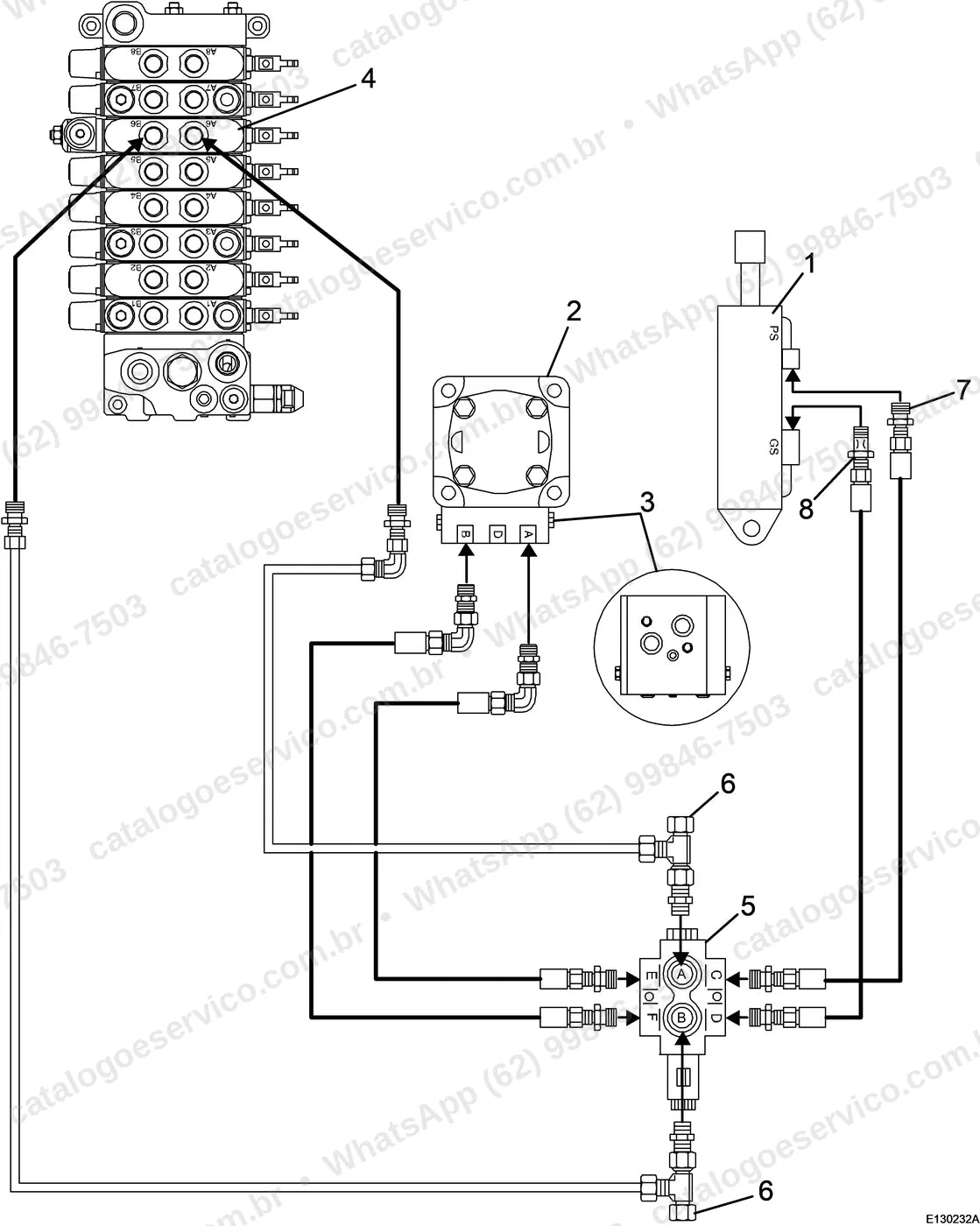 Manual de serviço Volvo EC13 (XR, XTV): ilustração técnica 3