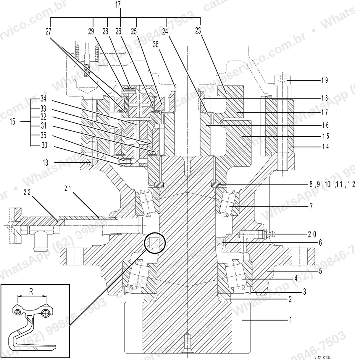 Manual de serviço Volvo EC130E AGC4: ilustração técnica 2