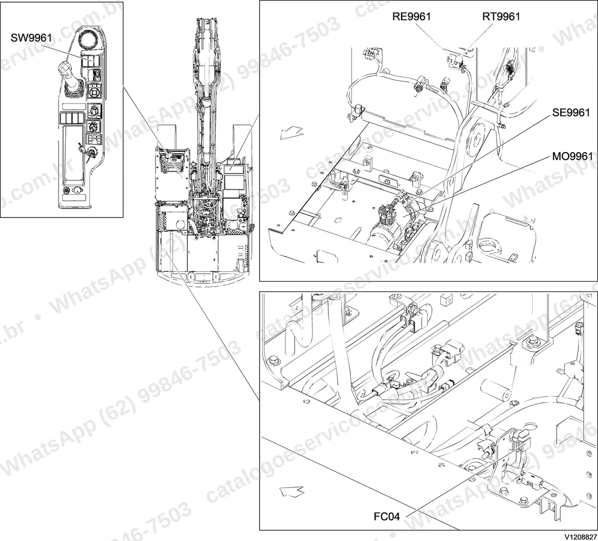 Manual de serviço Volvo EC140E (L, LM): ilustração técnica 2