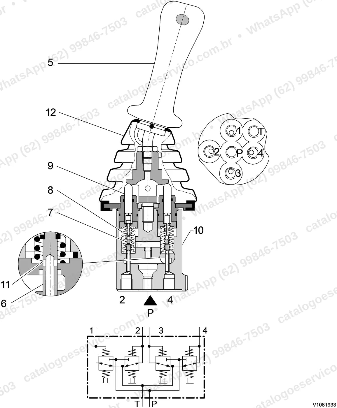 Manual de serviço Volvo EC15C: ilustração técnica 1