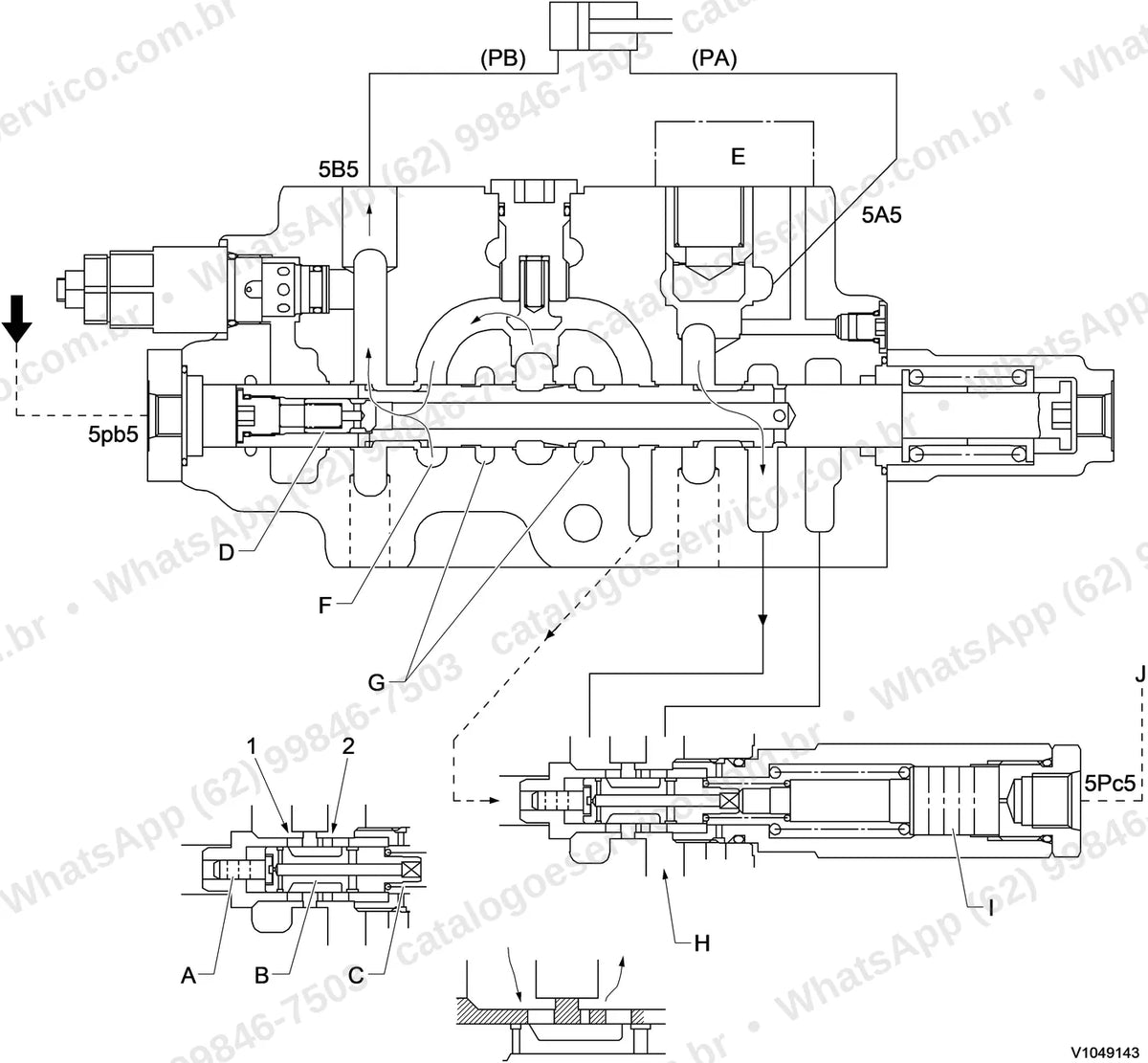 Manual de serviço Volvo EC160D (L, NL): ilustração técnica 4