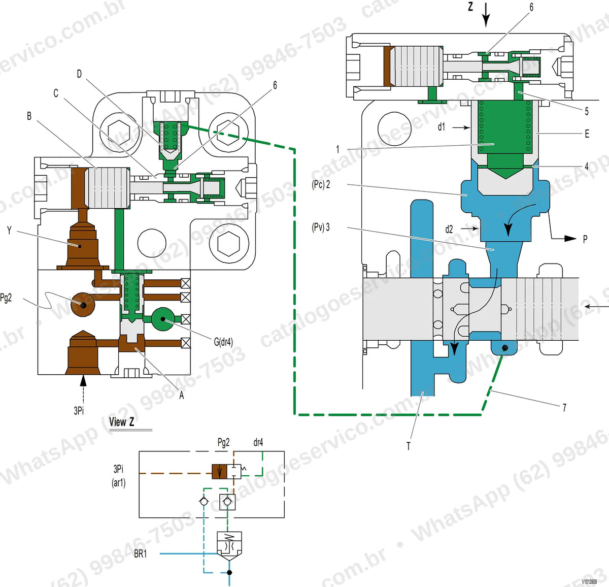 Manual de serviço Volvo EC170D e EC170D L: ilustração técnica 1