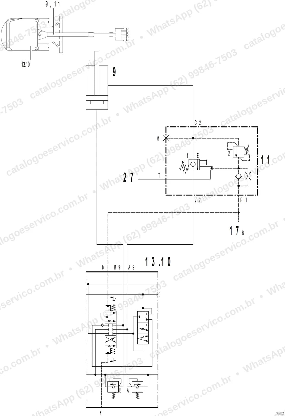 Manual de serviço Volvo EC18D: ilustração técnica 1