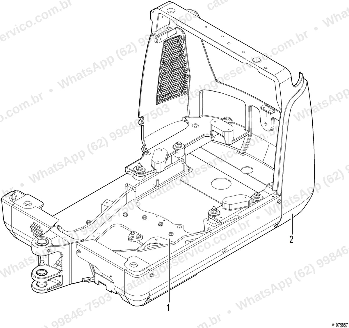 Manual de serviço Volvo EC18D: ilustração técnica 2