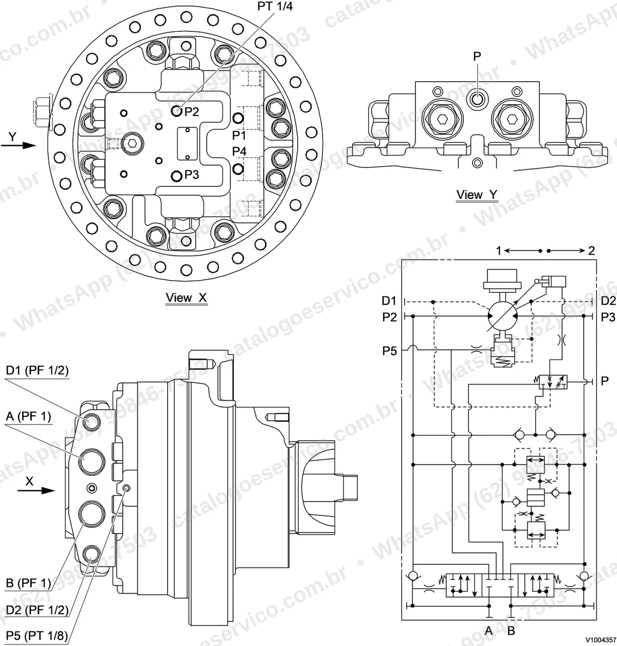 Manual de serviço Volvo EC200B: ilustração técnica 2