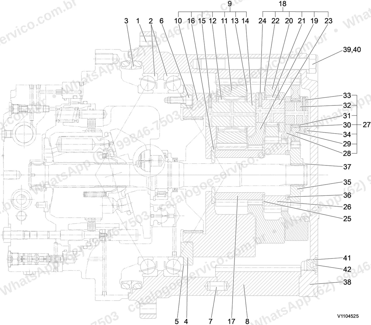 Manual de serviço Volvo EC200B: ilustração técnica 4