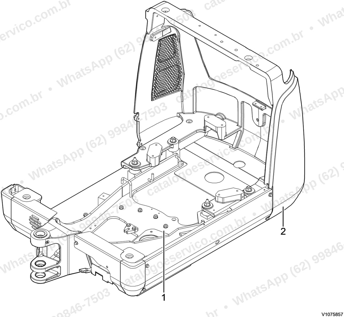 Manual de serviço Volvo EC20C: ilustração técnica 1