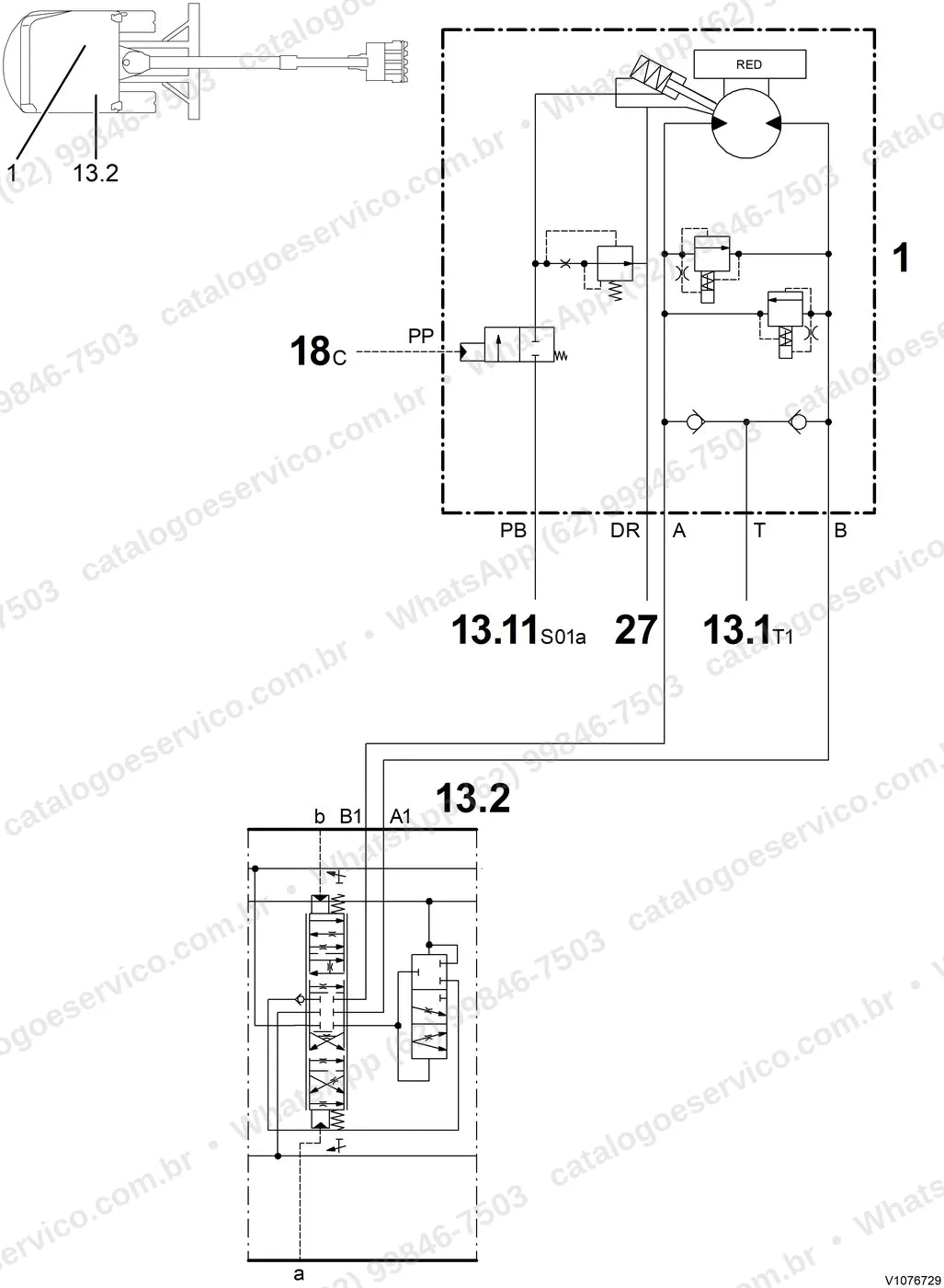 Manual de serviço Volvo EC20D: ilustração técnica 2