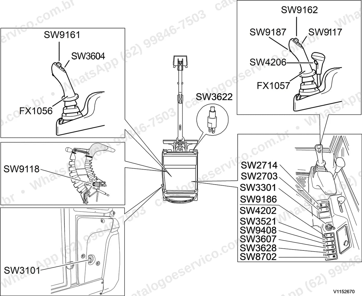 Manual de serviço Volvo EC20D: ilustração técnica 3