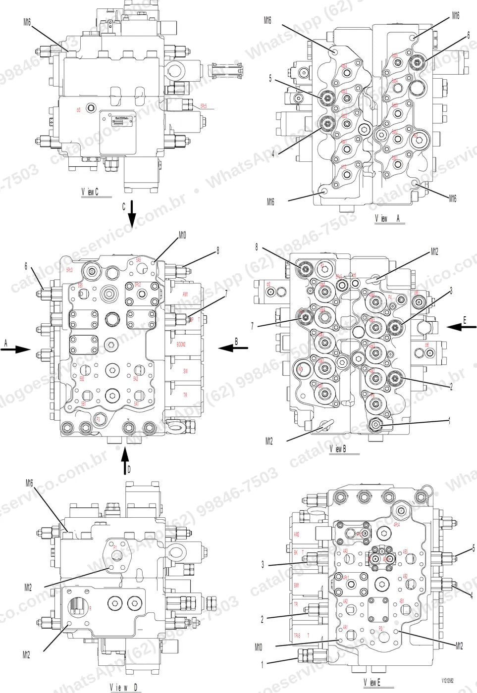 Manual de serviço Volvo EC210F 3: ilustração técnica 1