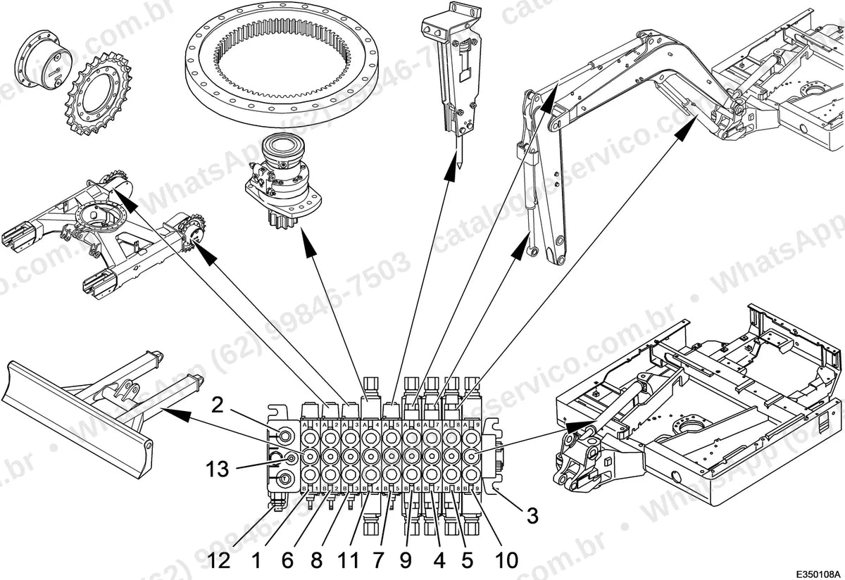 Manual de serviço Volvo EC35: ilustração técnica 4