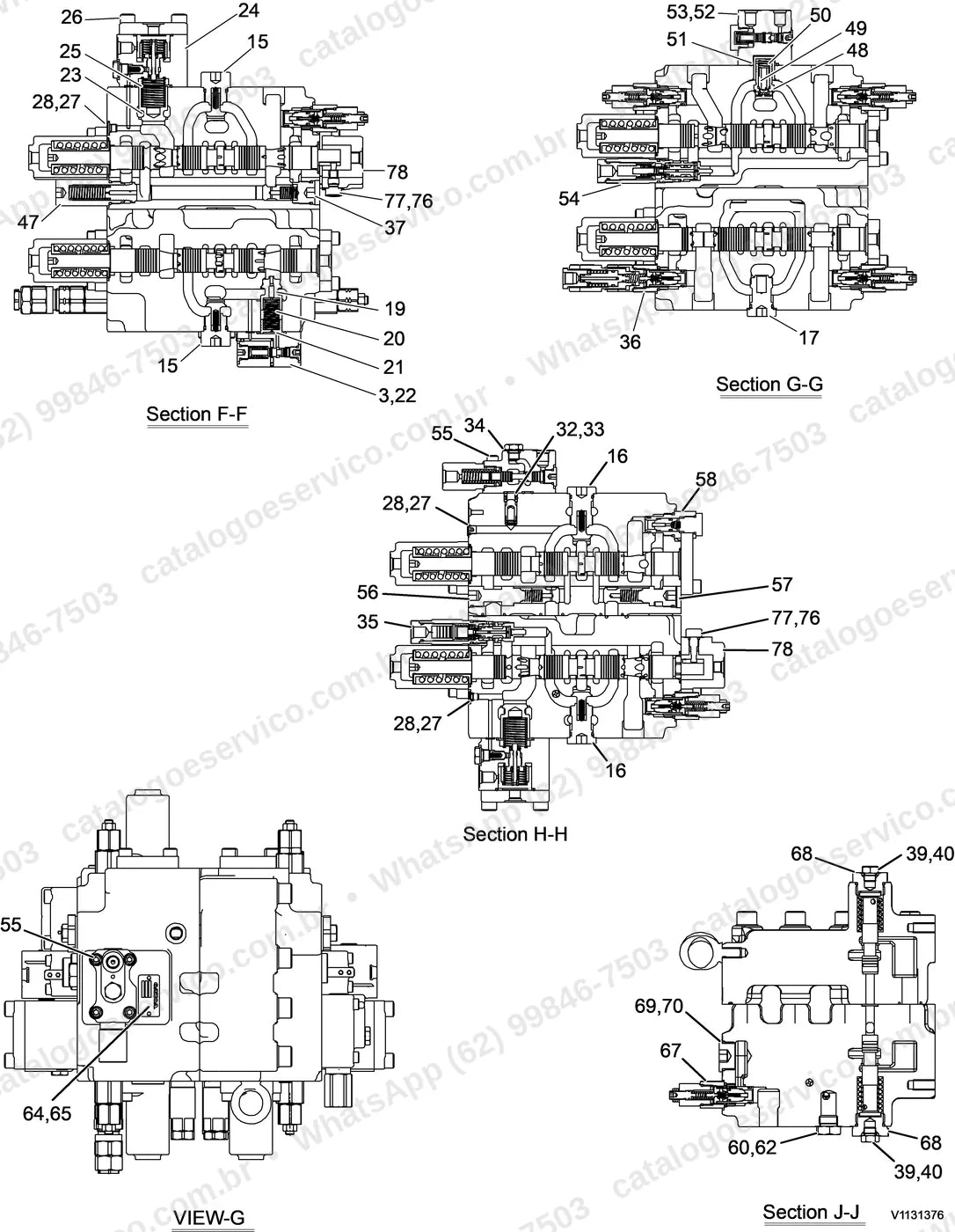 Manual de serviço Volvo EC350D e EC350D L: ilustração técnica 3