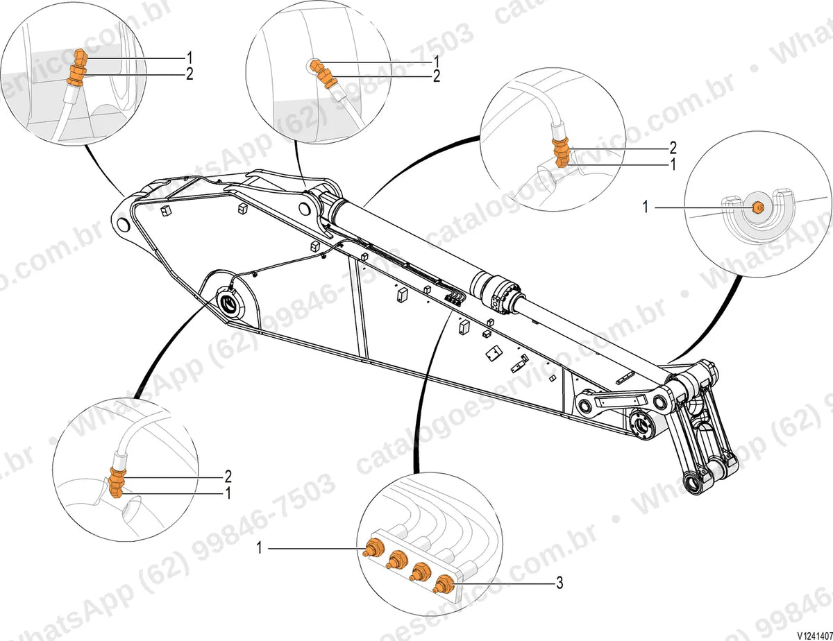 Manual de serviço Volvo EC400F (HR5, L3, L5, LR3, LR5, NL5): ilustração técnica 4