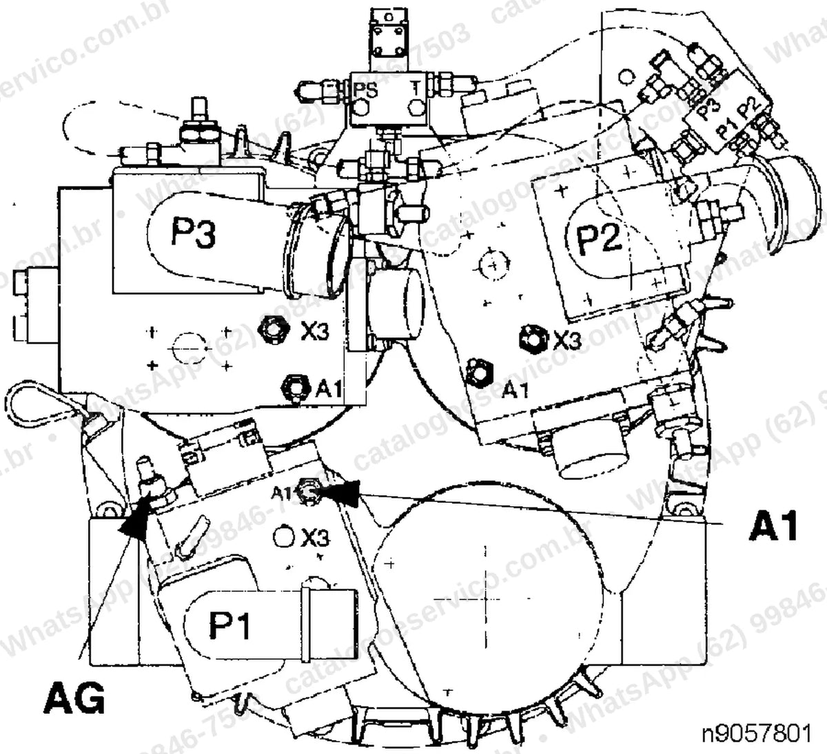 Manual de serviço Volvo EC420: ilustração técnica 3