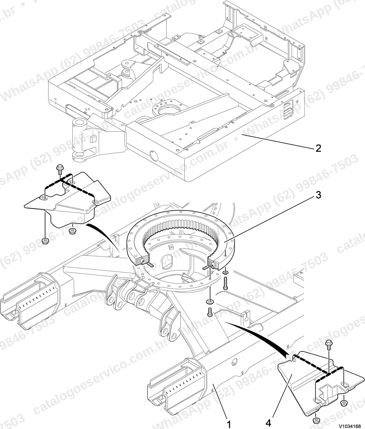 Manual de serviço Volvo EC45: ilustração técnica 2