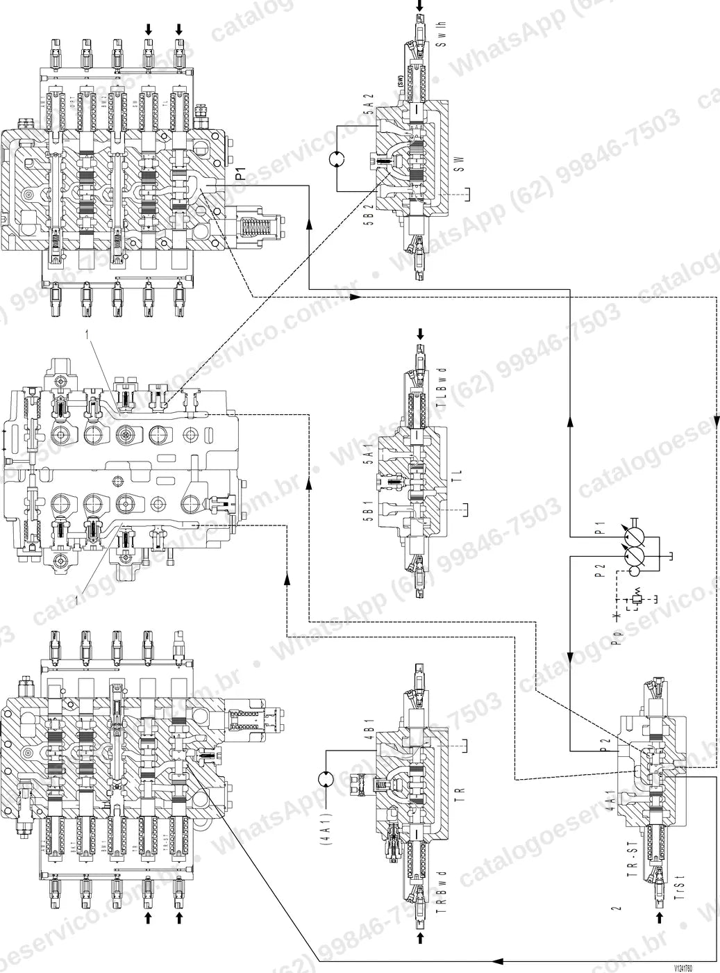 Manual de serviço Volvo EC500F (HR5, L3, L5, LR3, LR5): ilustração técnica 2