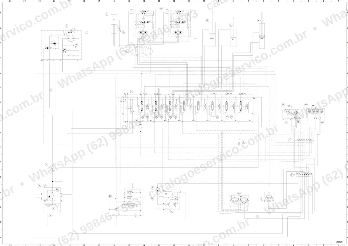 Manual de serviço Volvo EC55 Electric: ilustração técnica 1