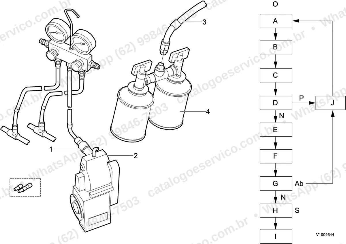 Manual de serviço Volvo EC55D e EC55D AG: ilustração técnica 2