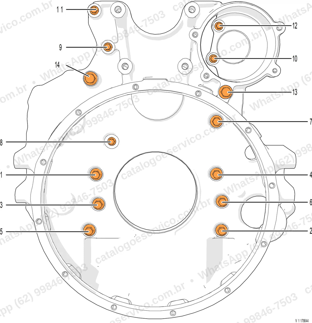 Manual de serviço Volvo EC950E L: ilustração técnica 3