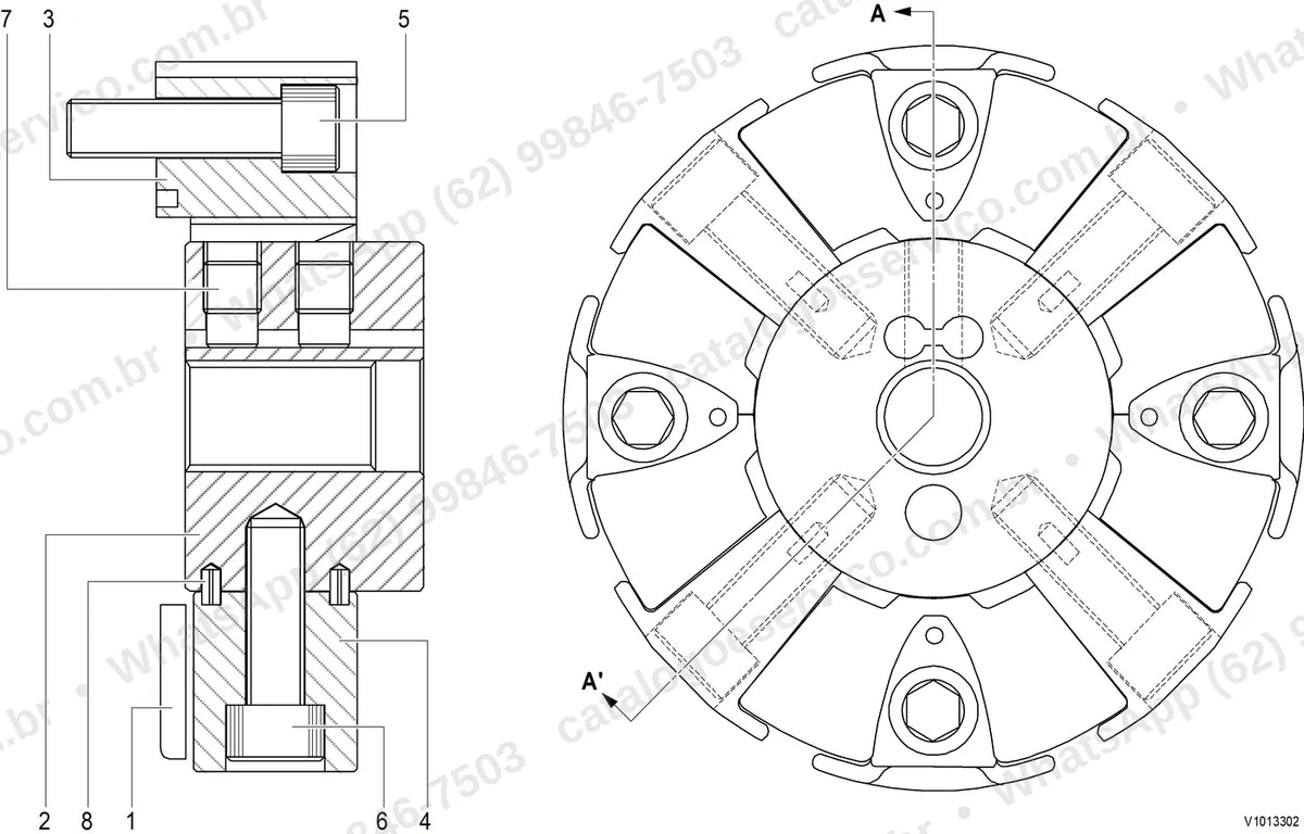 Manual de serviço Volvo ECR145E (L, LM): ilustração técnica 1