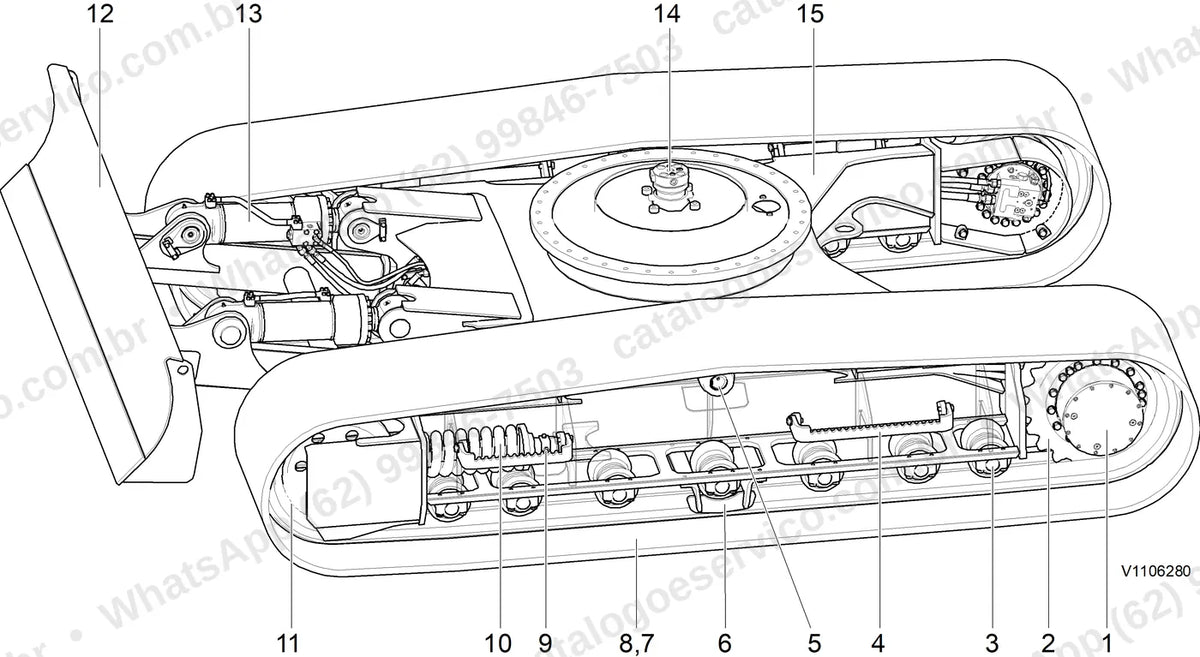 Manual de serviço Volvo ECR145E (L, LM): ilustração técnica 2